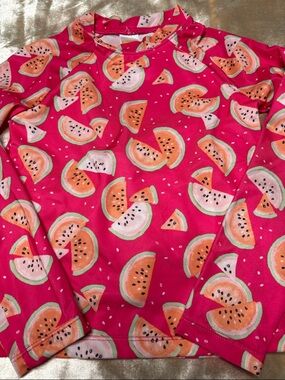 Gymboree Pink Watermelon Print Long Sleeve Top